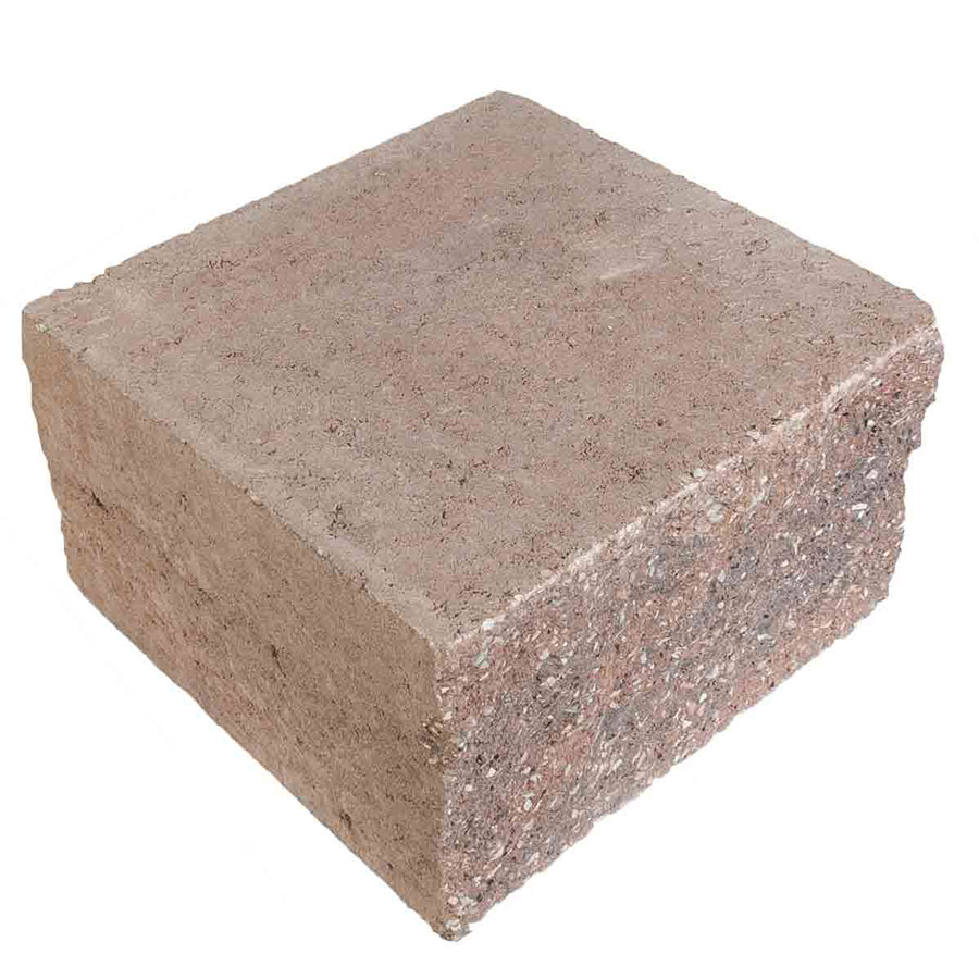 EHL Gartenmauer Mauersystem BossIntak Mauersteine naturbraun-nuanciert, Halbstein (25x25 cm)