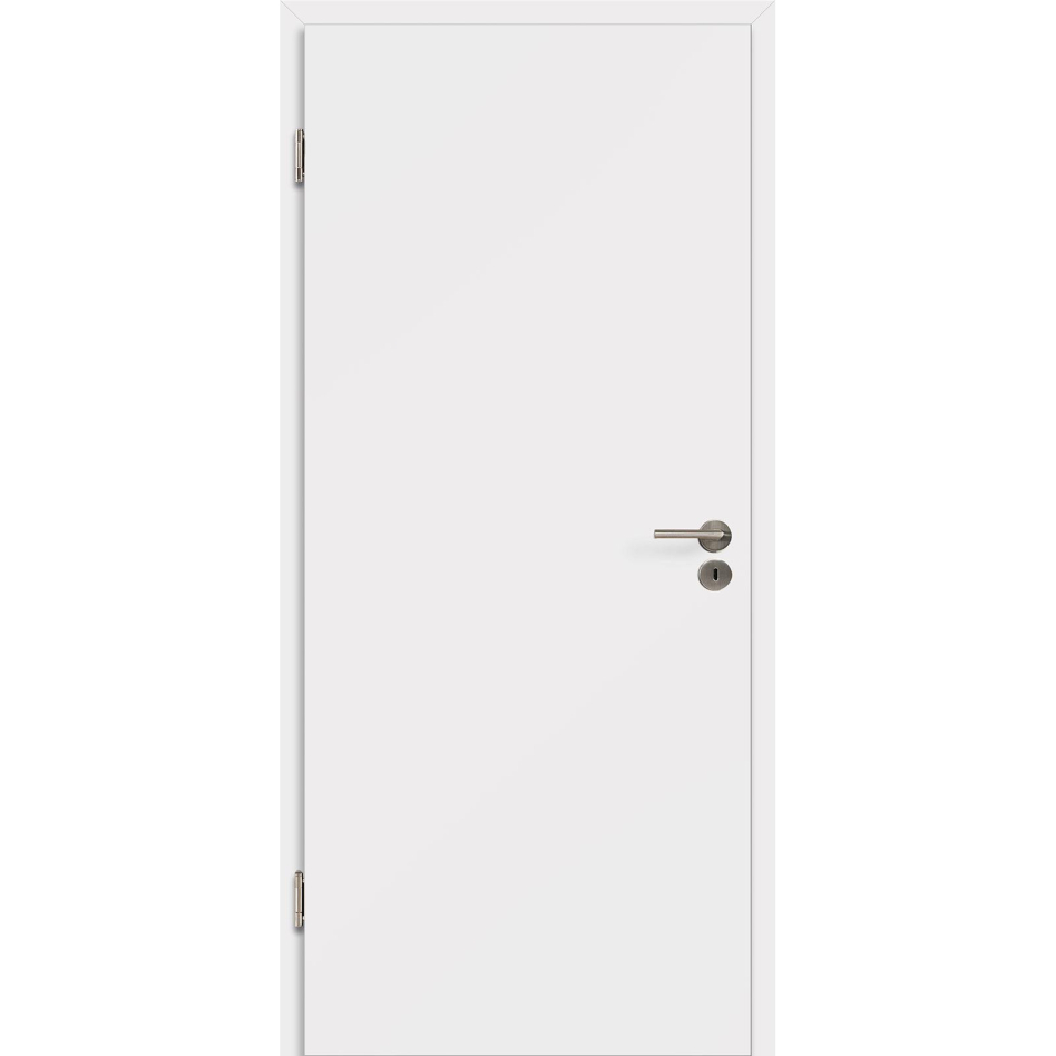 Kilsgaard Zimmertür Rauchweiß Lamikor Typ 43/00 Rundkante, DIN Links, 735x1985 mm