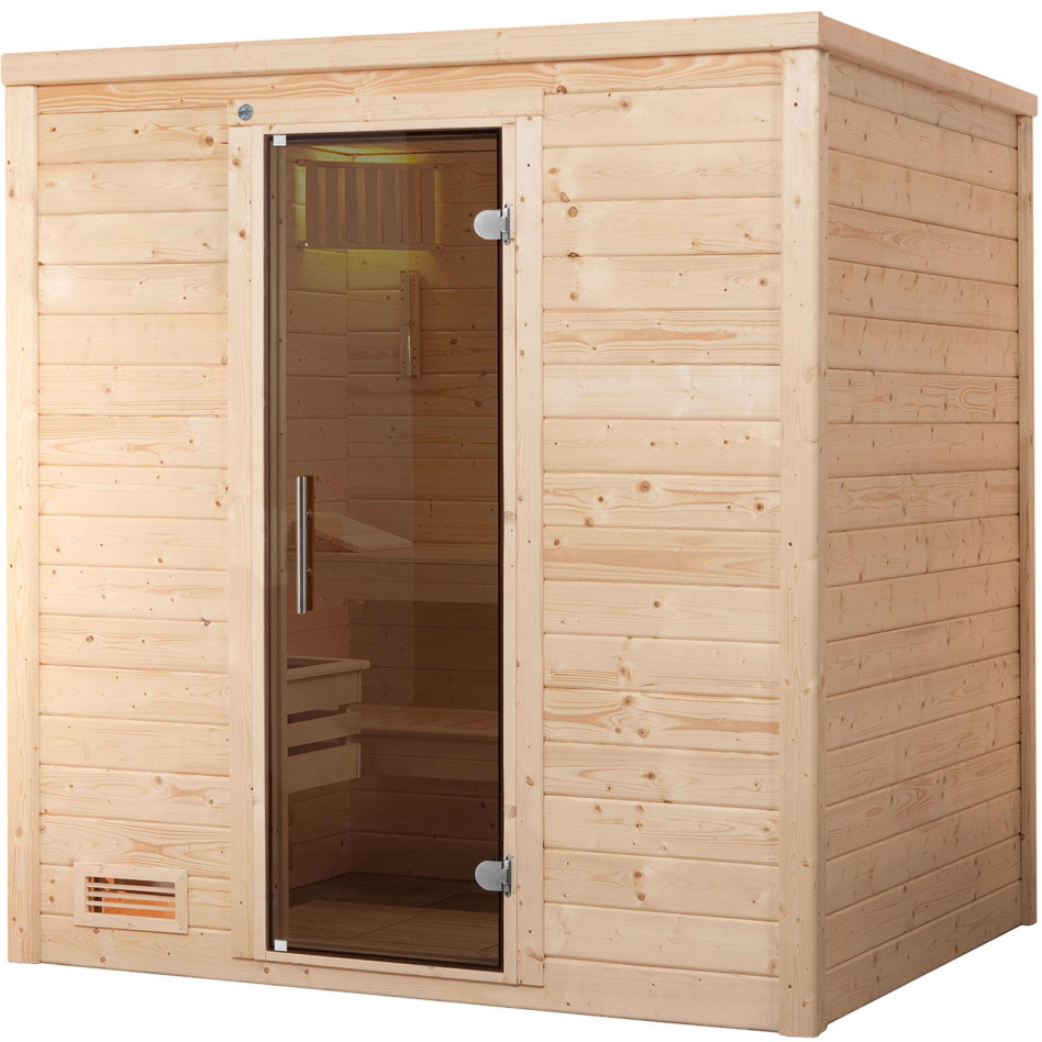 weka Sauna "Bergen" Set, 7,5 kW-Ofen mit digitaler Steuerung