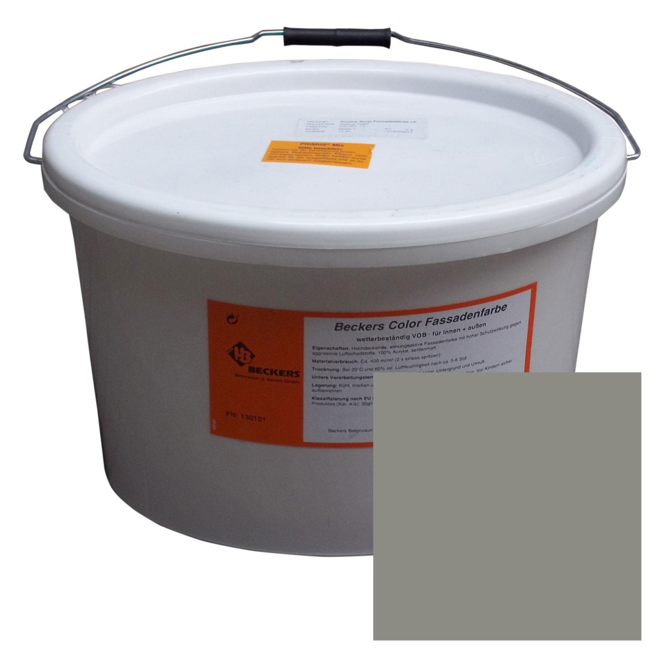 Beckers Betonzaun Acrylfarbe, 12,5 l, Steingrau