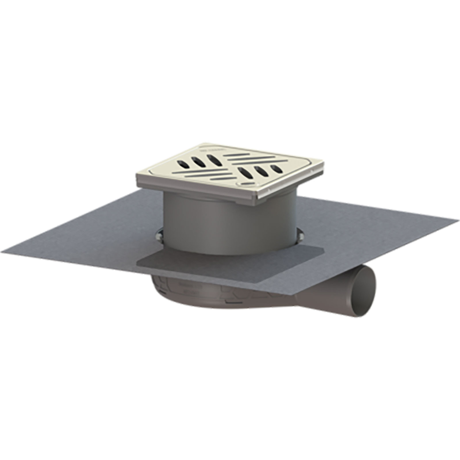KESSEL Bodenablauf Der Ultraflache 54 DN 50 Designrost, mit Lock & Lift