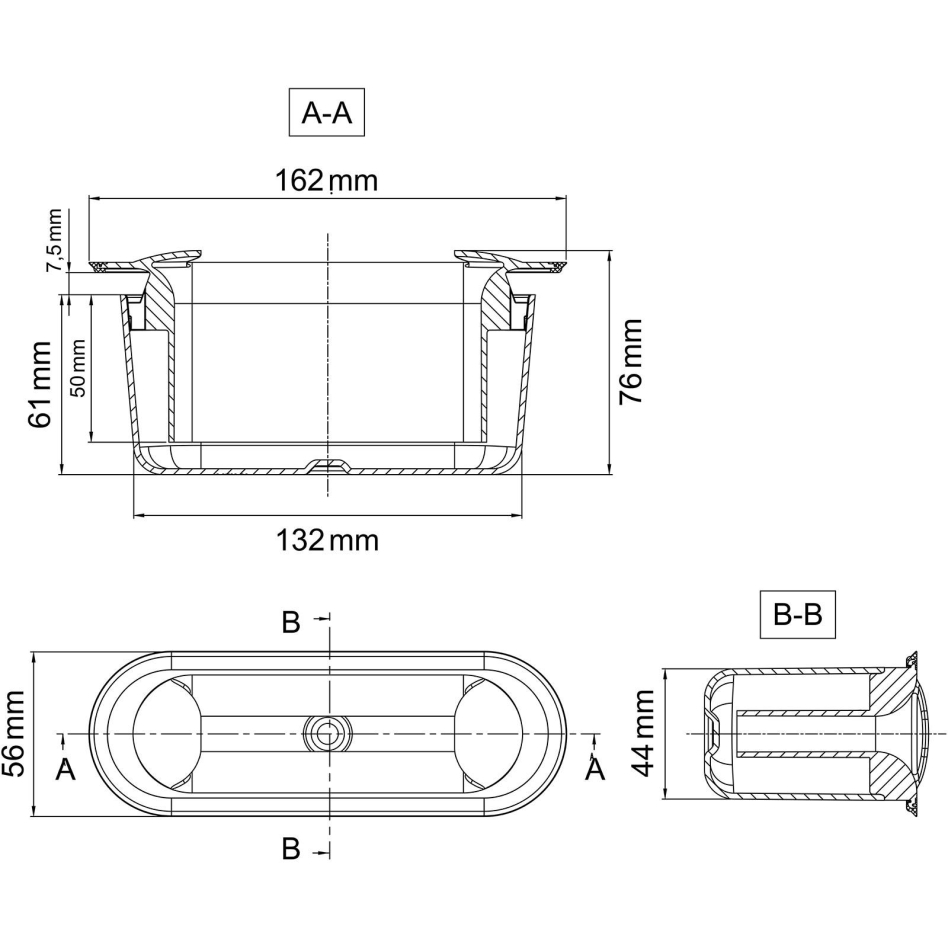Siphon de douche ACO ShowerDrain C caniveau de drainage, 50 mm Sperrwasserhöhe