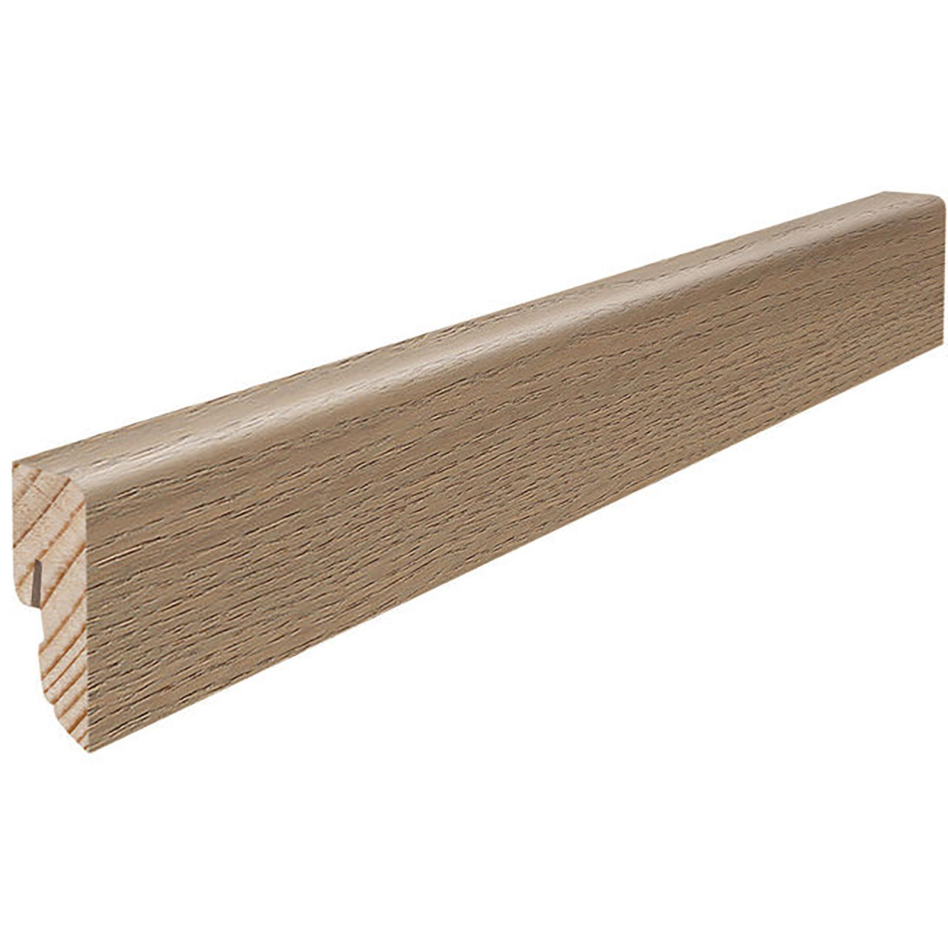 HARO Stecksockelleiste Cube Eiche sandgrau Fußleisten, glatt, 2200x16x40 mm