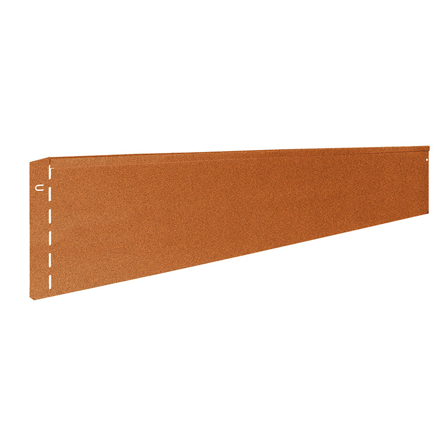 Bordure de jardin bellissa corten, 118x20 cm