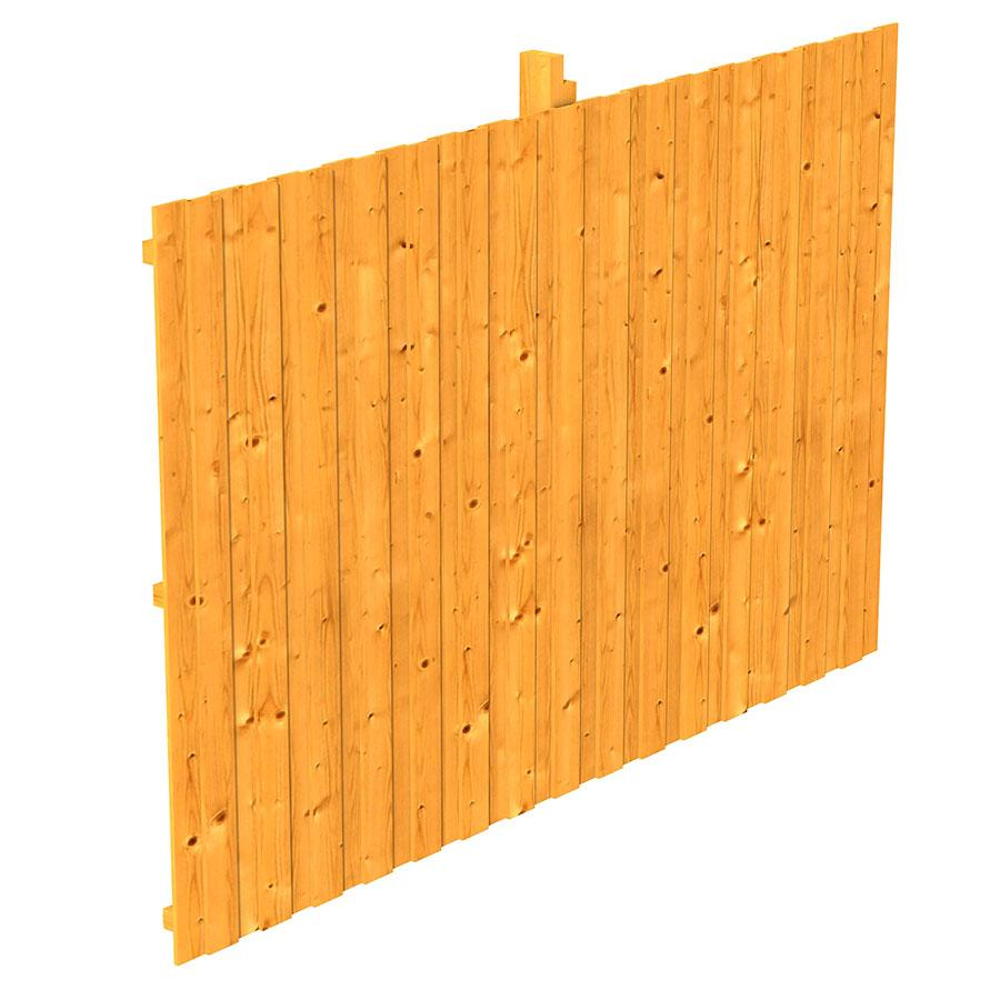 Skan Holz Rückwand Leimholz für Einzelcarport für Durchfahrt bis 341cm Eiche Hell, 341x220 cm