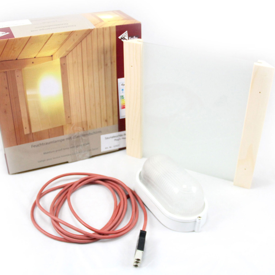 Karibu Saunaleuchte Premium Leuchte, Plug&Play Ofen