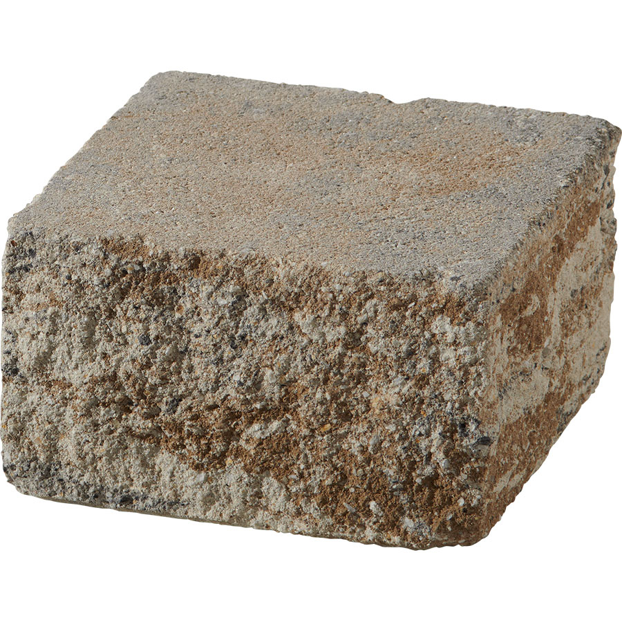 KANN Bruchsteinmauer Vermont muschelkalk-nuanciert Mauerabdecksteine, Halbende (25x25 cm)