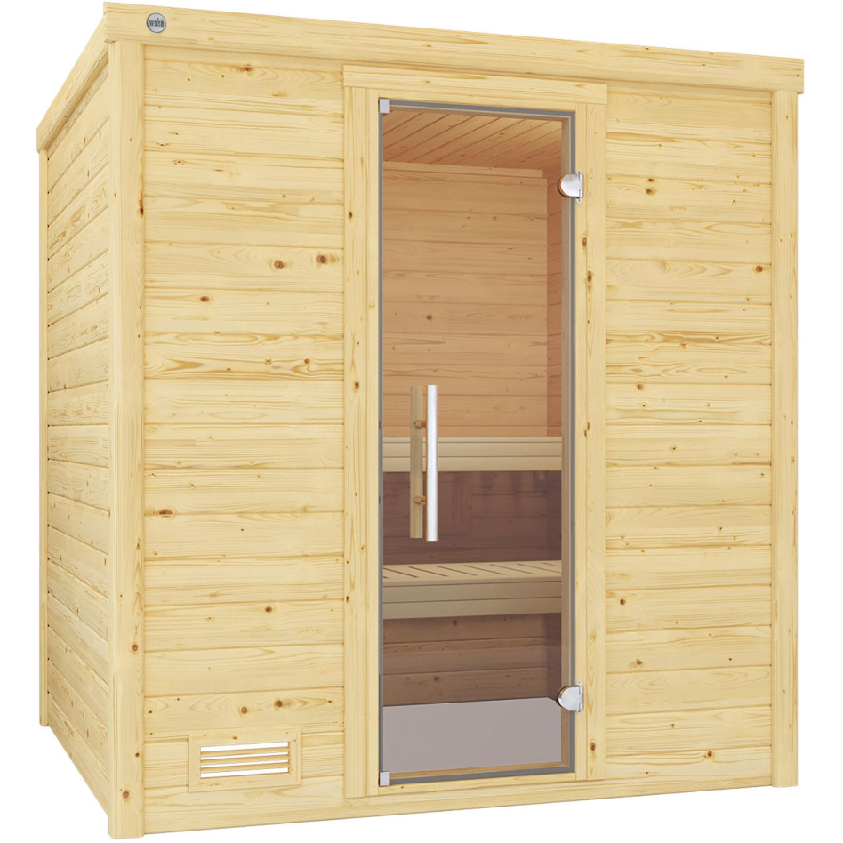 weka Sauna "Bergen" Set, 7,5 kW-Ofen mit digitaler Steuerung