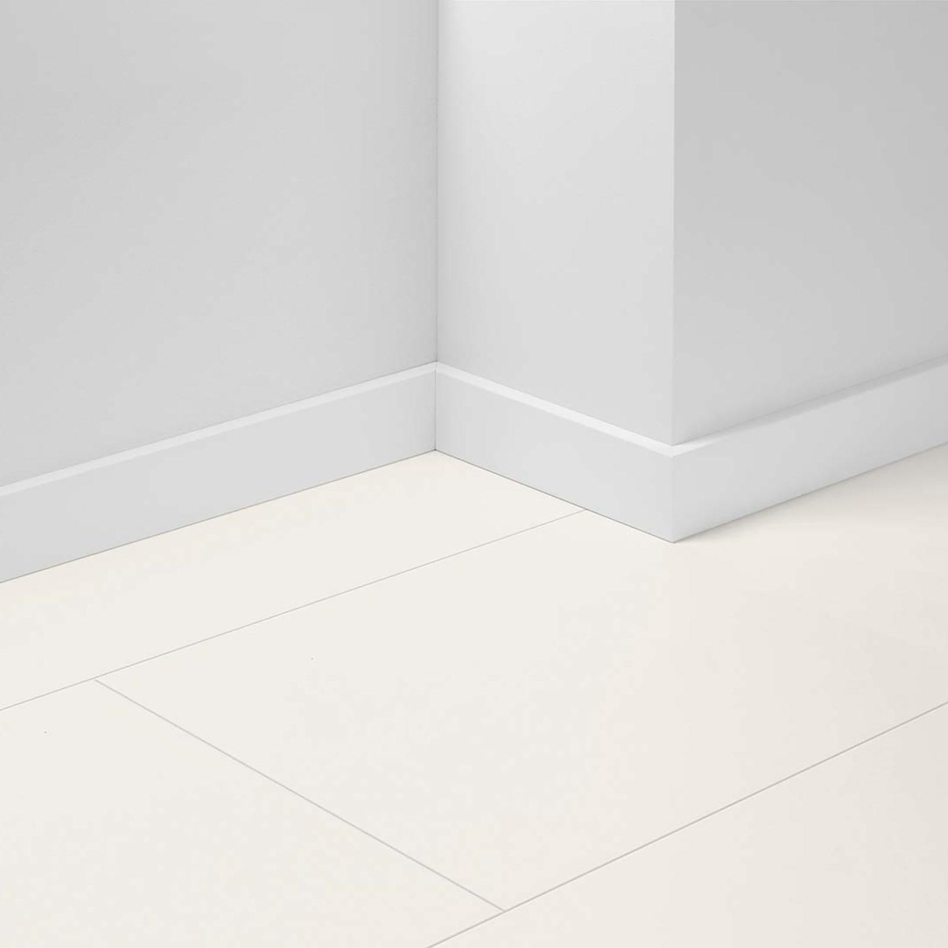 Parador Dekor-Sockelleiste D002 SL 3/18 Uni weiß (RAL 9016) Fußleisten, Parador SL 18 (16,5x70mm)