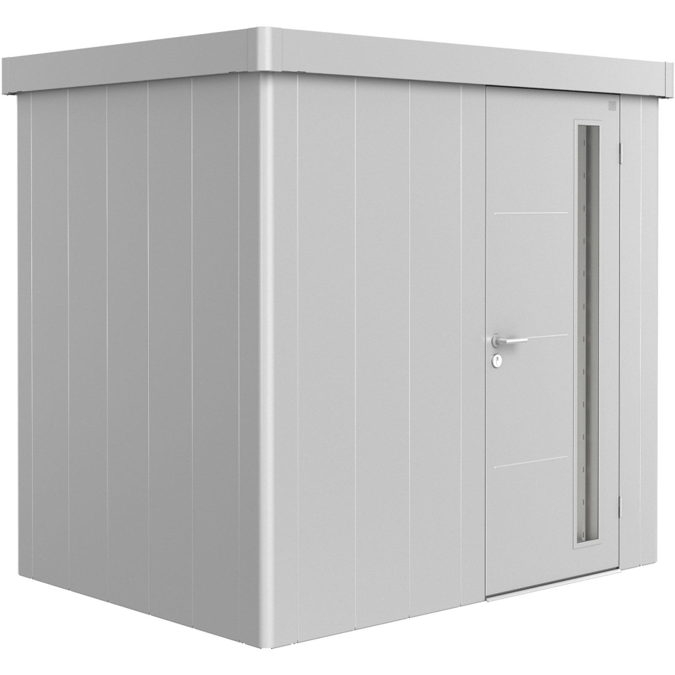 Biohort Gerätehaus Neo silber-metallic Geräteschuppen, Standardtür, 1B (236x180 cm)