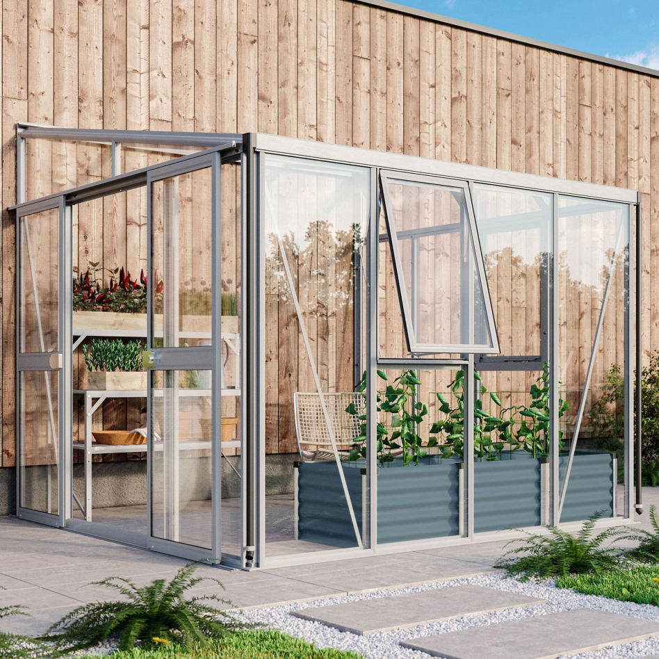 Vitavia Gewächshaus Helena Tomatenhaus Silber, 271x266x239 cm (LxBxH)
