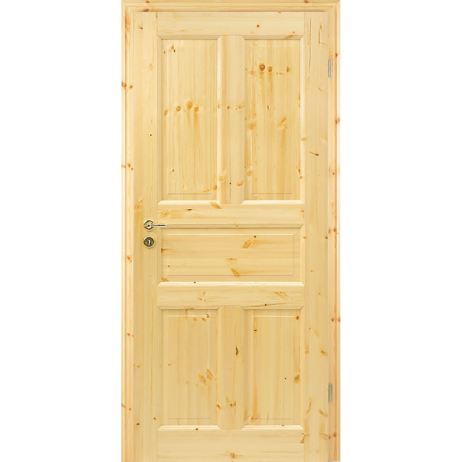 Kilsgaard Zimmertür Holz Typ 02/05 Kiefer lackiert, DIN Rechts, 735x2110 mm