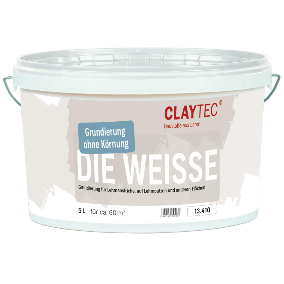 ClayTec Grundierung DIE WEISSE, 5 l