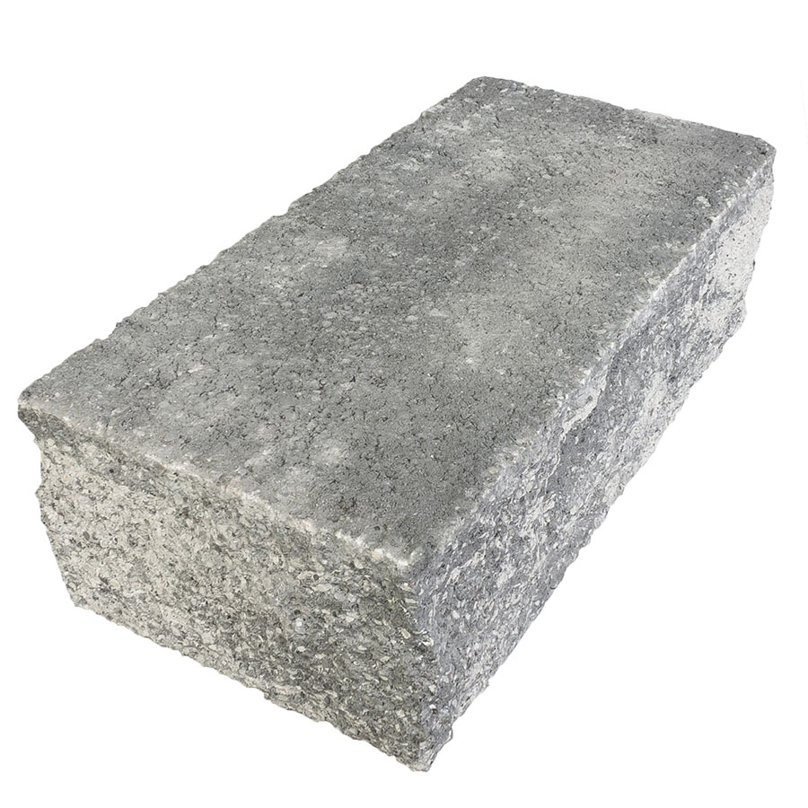EHL Gartenmauer Mauersystem BossIntak Mauersteine grau-anthrazit-nuanciert, Anfangs-/Endstein (50x25 cm)