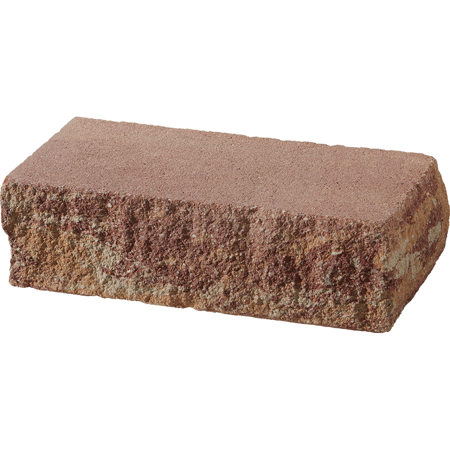 KANN Bruchsteinmauer Vermont Nebraska Kies Mauerabdecksteine, End-Element (50x25 cm)