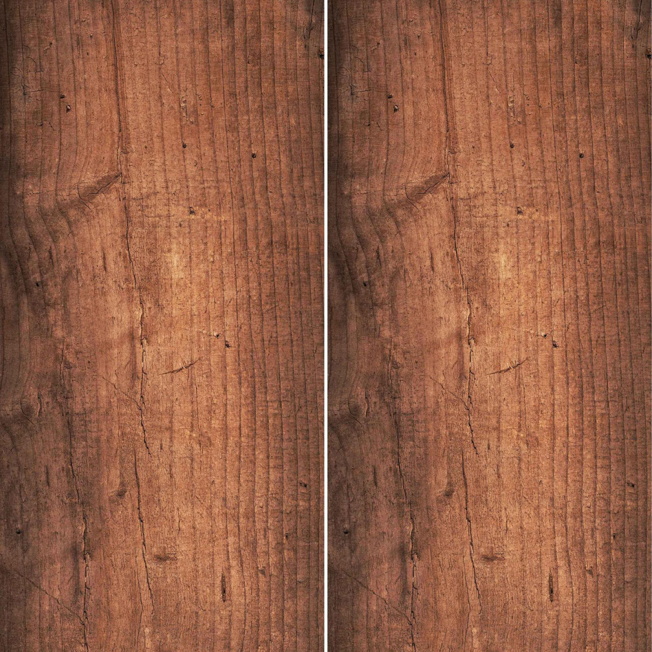 Panneau mural de douche Winwall en composite aluminium bois ancien, Jeu de 2, 2500x1000 mm