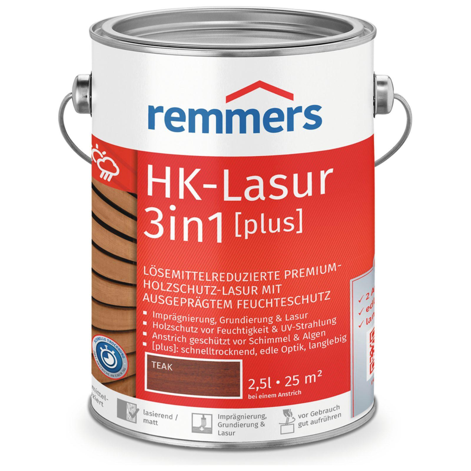 Remmers HK-Lasur 3in1 plus teak RC-545, 2,5 l