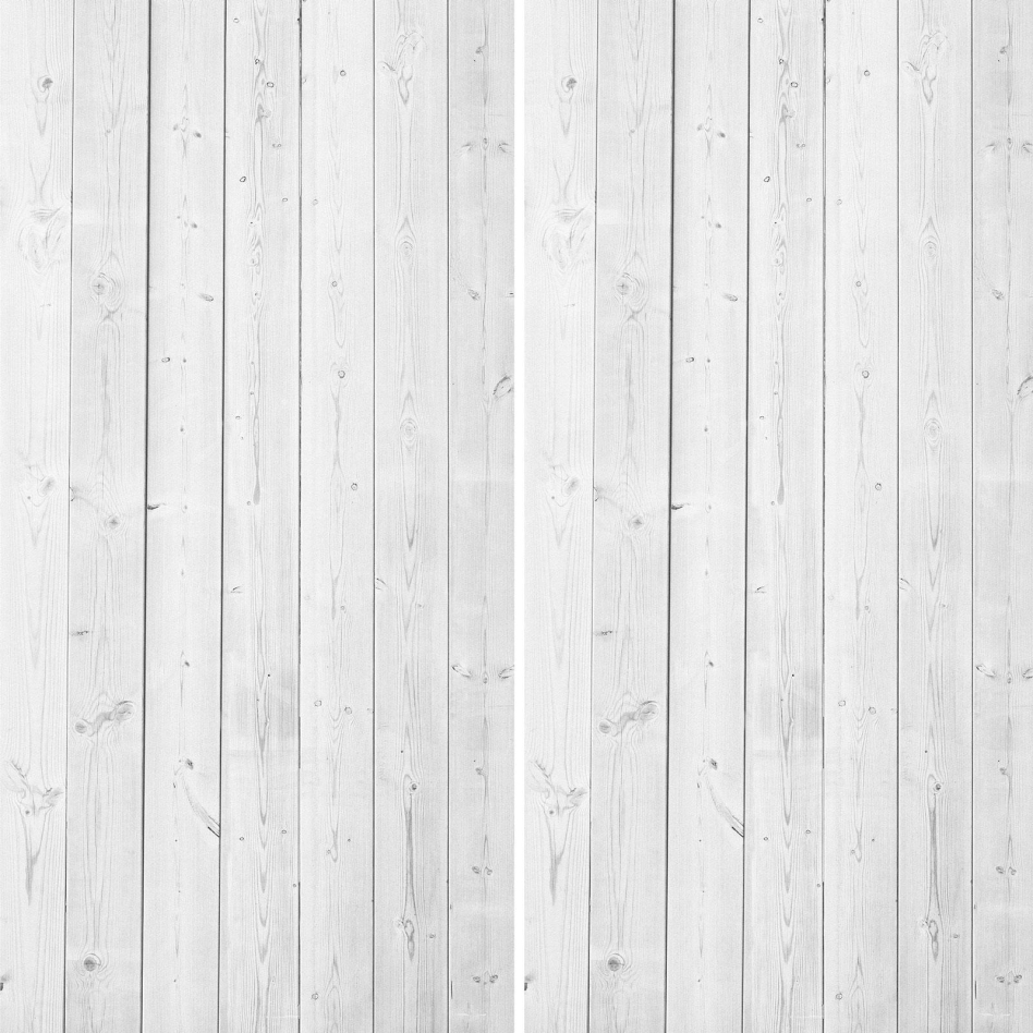 Panneau mural douche aluminium composite Winwall Bois blanc, Jeu de 2, 2500x1000 mm