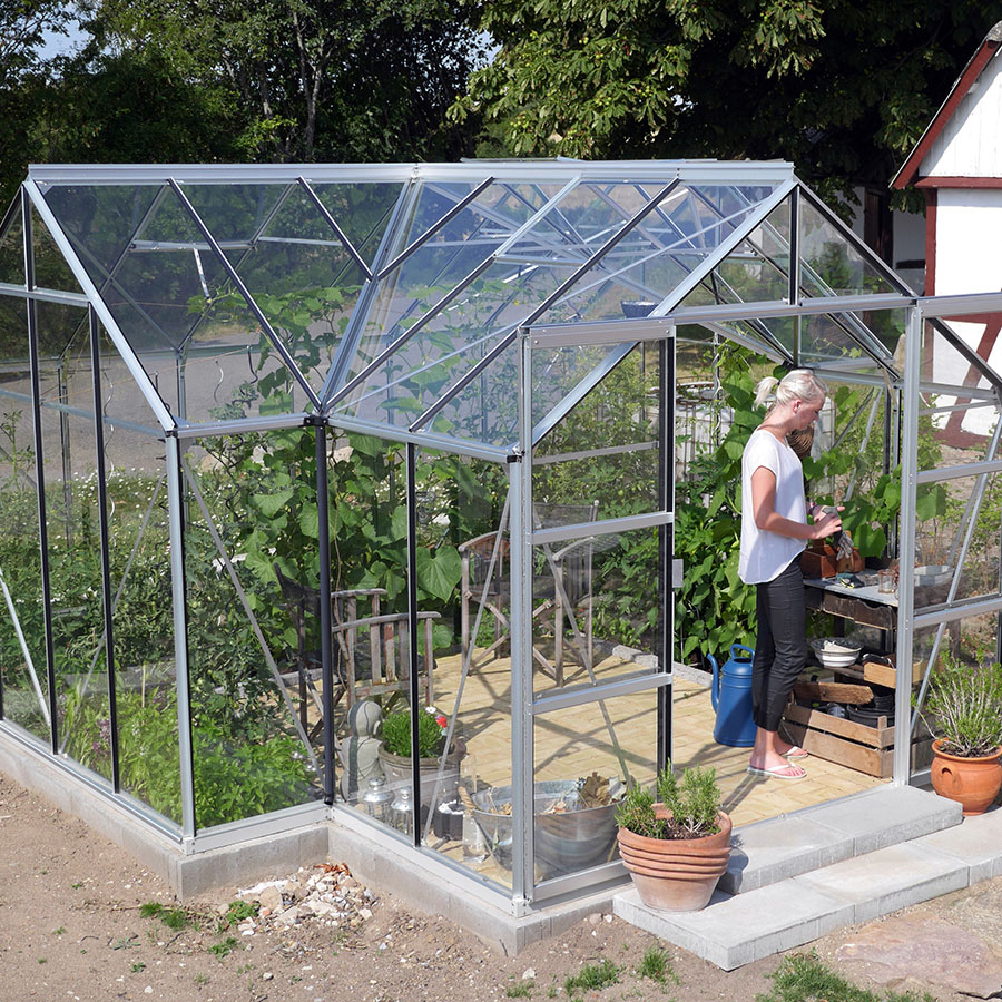 Vitavia Gewächshaus Orangerie Sirona Tomatenhaus, Aluminium eloxiert