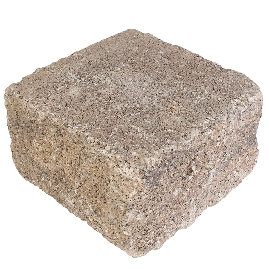 EHL Gartenmauer Mauersystem BossAntik naturbraun-nuanciert Mauersteine, 1/2 Anfangs-/Endstein (25x25 cm)