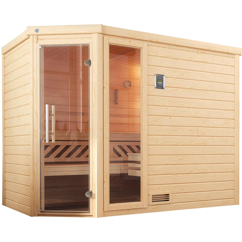 weka Sauna "Turku" Set, 7,5 kW-Ofen mit digitaler Steuerung