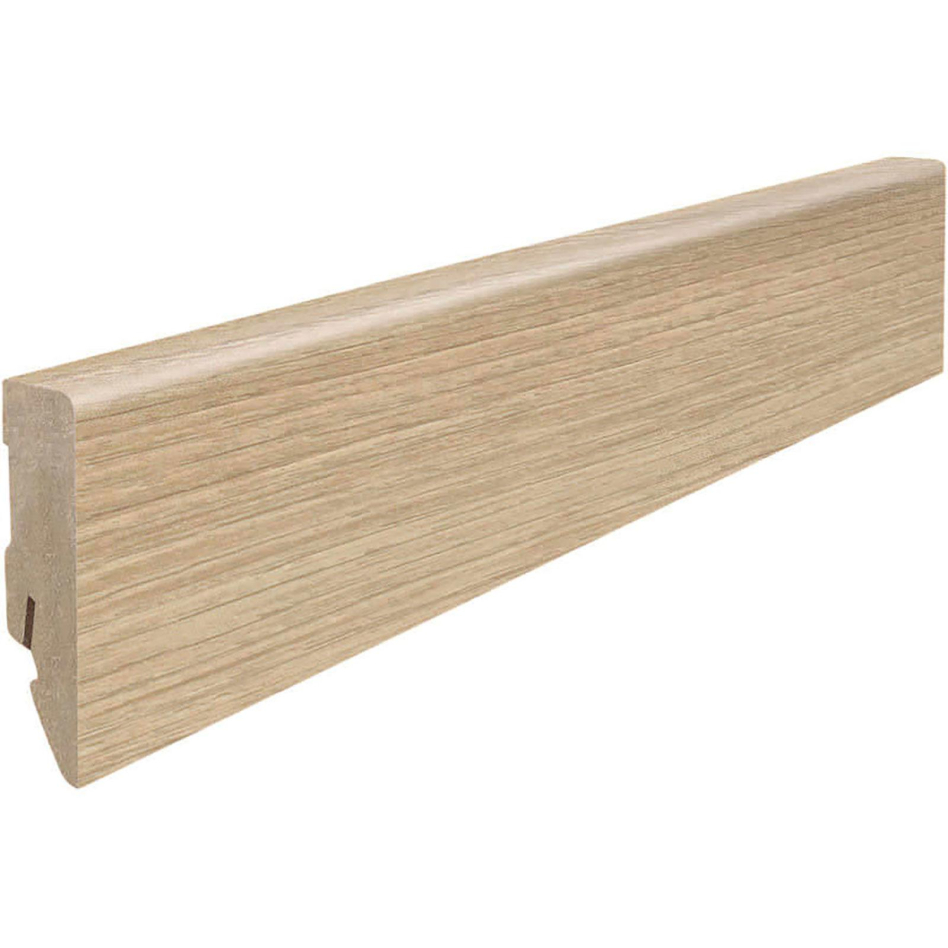 HARO Stecksockelleiste Cube Silberahorn Vario Fußleisten, 2200x16x58 mm