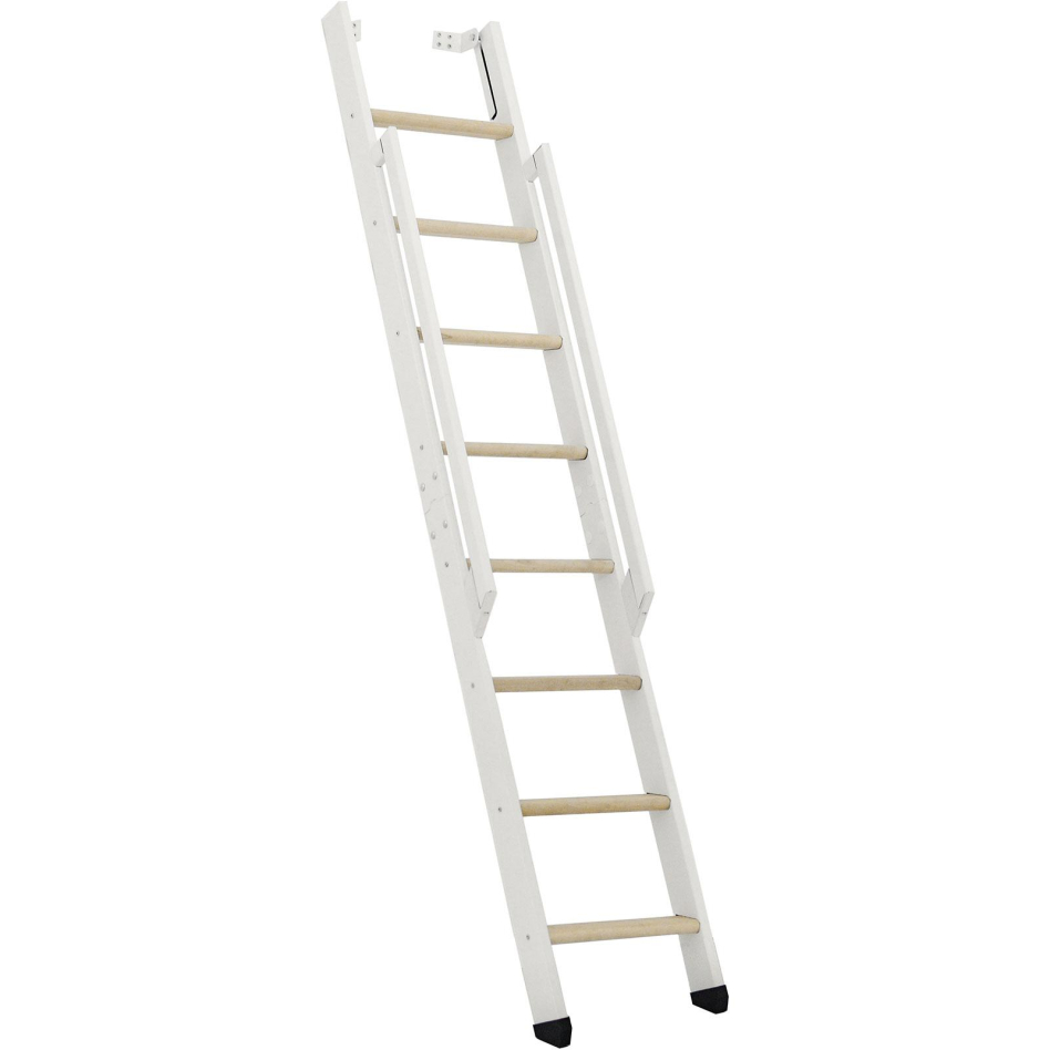 Minka Wangentreppe Strong weiß Raumspartreppe, 8 Stufen, Fichte
