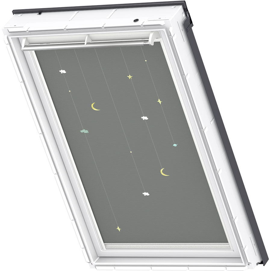 Store d'occultation Disney & Goodnight Collection VELUX DKL manuel Disney Mobile 4665S, CK04, GEL,manuelle,rail blanc,VELUX