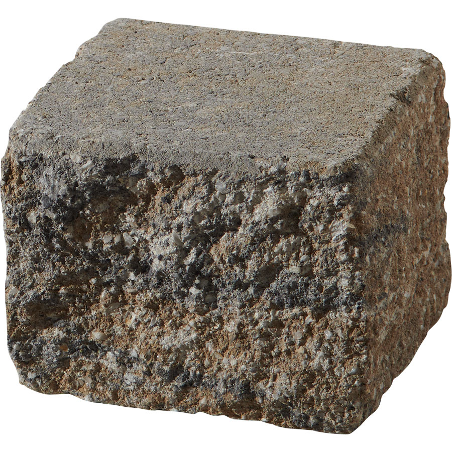 KANN Gartenmauer Vermont Kompakt muschelkalk-nuanciert Mauersteine, Halbende (15x15 cm)