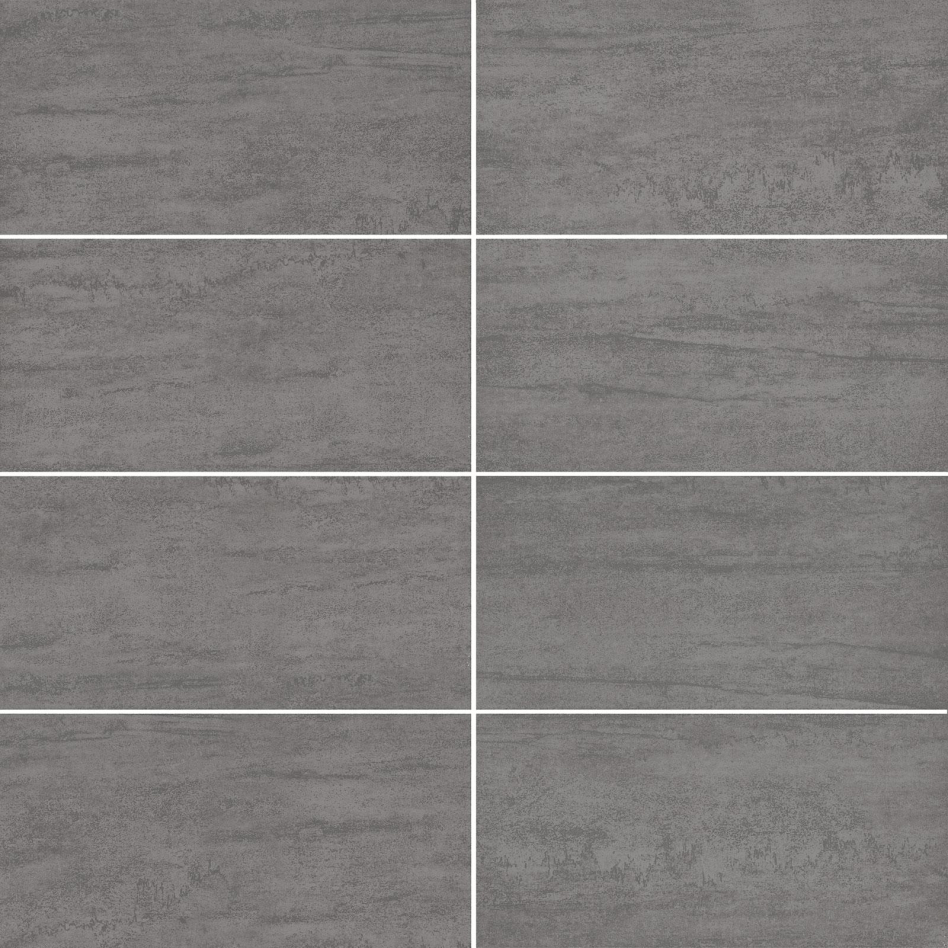 Wellker Fliesen Feinsteinzeug Guadalupe grau glasiert matt Rundkante Stärke 9 mm, 30x60 cm, 1 Pack