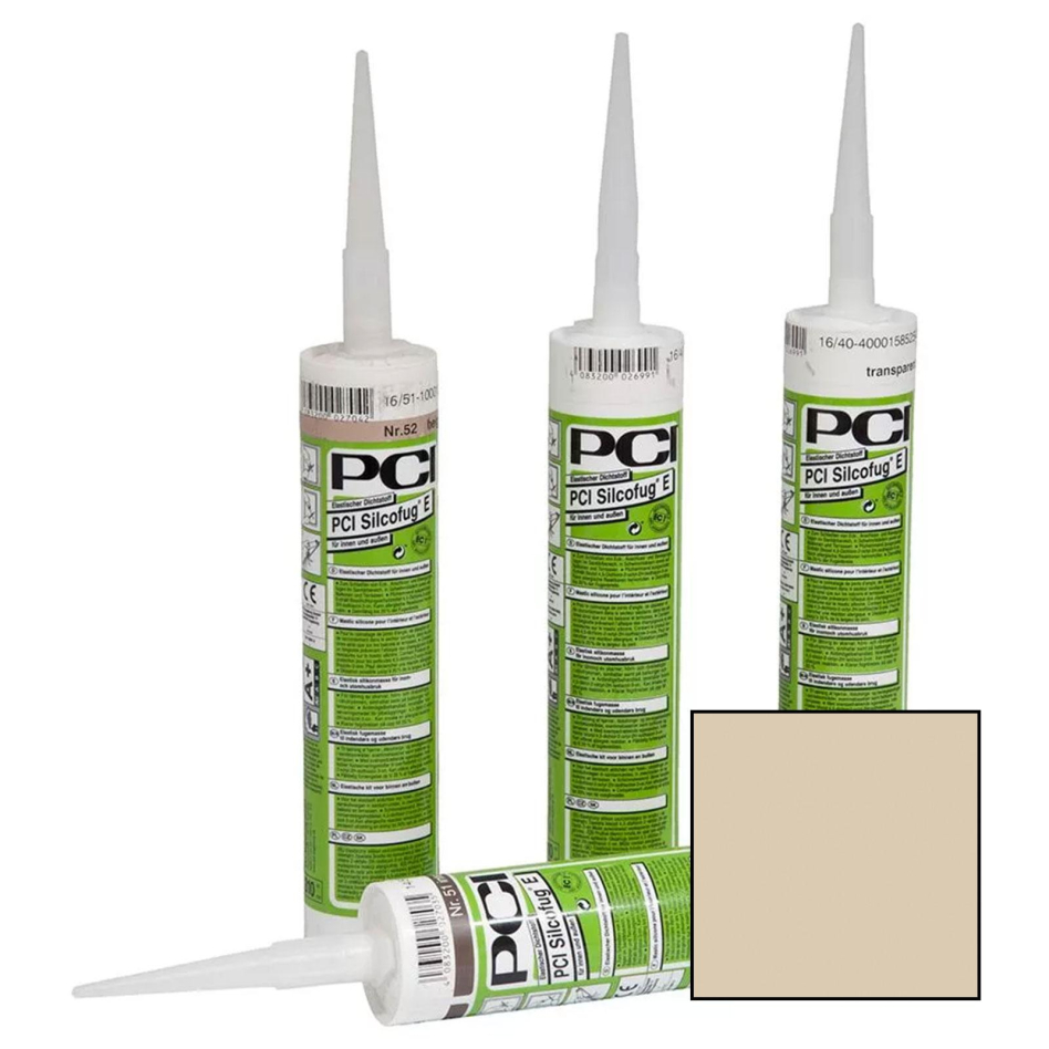 PCI Silcofug E Mastic d'étanchéité élastique, 310 ml, Beige Bahama (No. 02)
