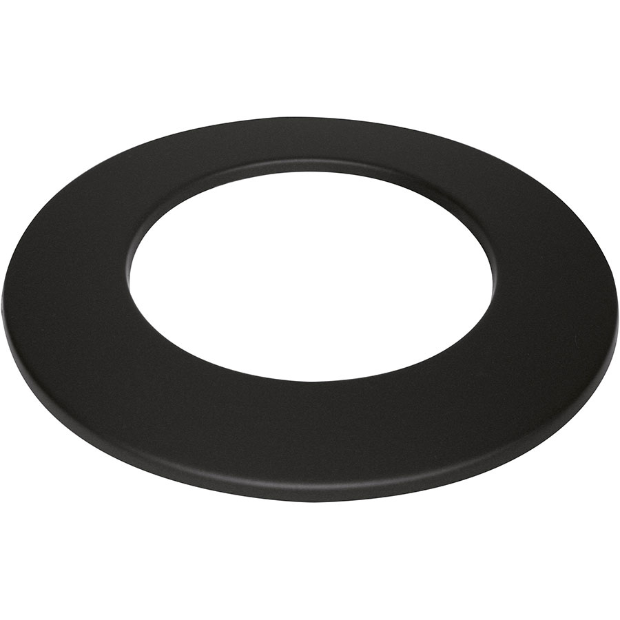 Justus Rosette für Kaminofen, Schwarz