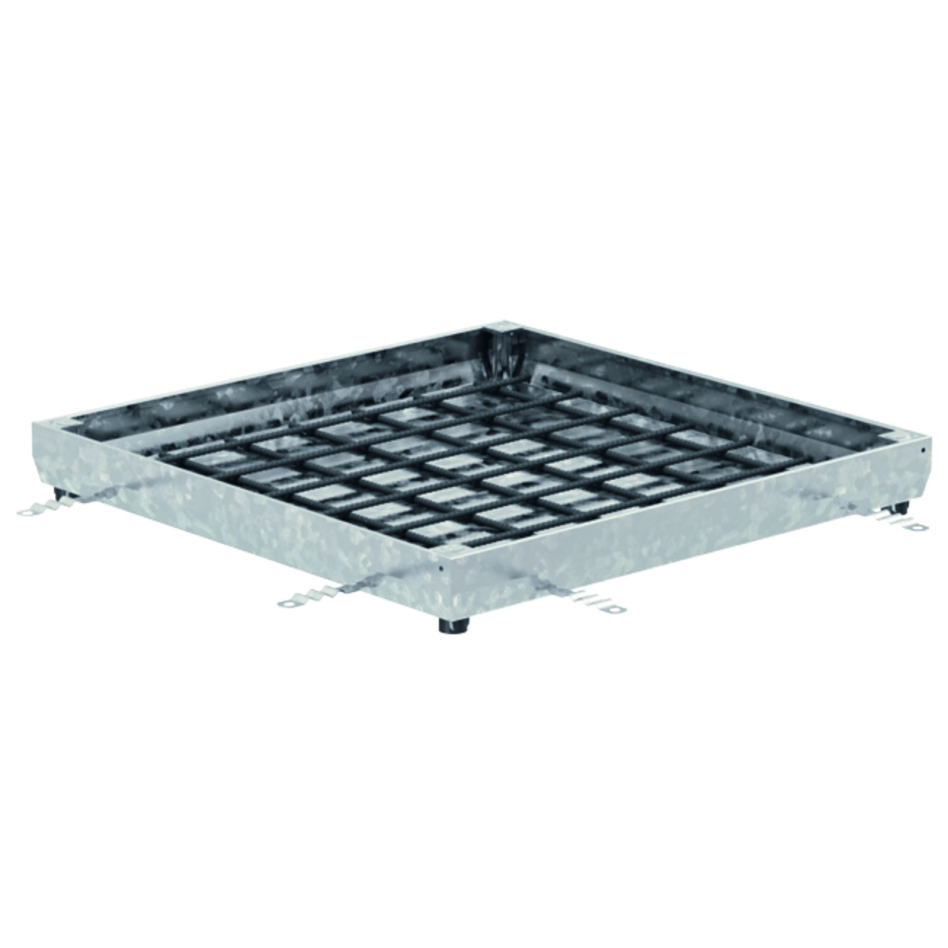 Couverture de puits de lumière ACO Accesss Cover Uniface 2.0, Acier inox, 600x600 mm,70 mm,carré,M 125 (12,5 to)