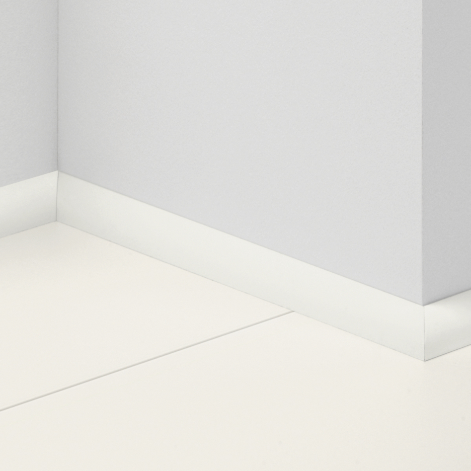 Parador Sockelleiste D001 Fußleisten Uni Weiß (RAL 9010), Viertelstab, 2200 mm Image