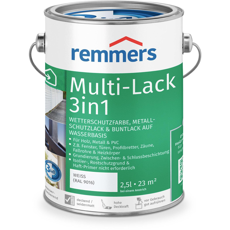 Remmers Multi-Lack 3in1 weiß RAL 9016, 2,5 l