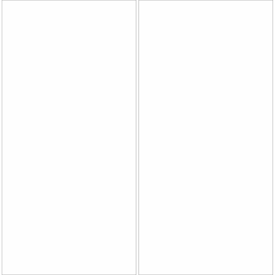 Panneau mural douche aluminium composite Winwall Basics blanc, Jeu de 2, 2500x1000 mm