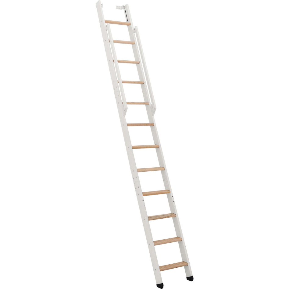 Minka Wangentreppe Strong weiß Raumspartreppe, 12 Stufen, Buche