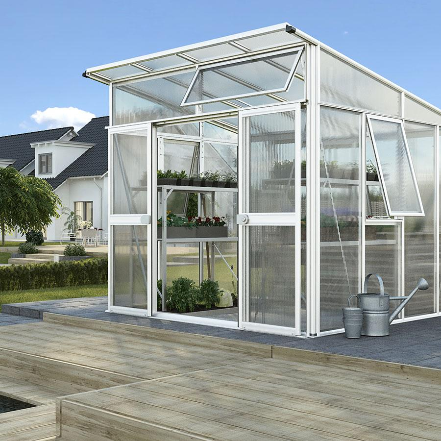 Vitavia Gewächshaus Aura Tomatenhaus Weiss, 295x267x242 cm (LxBxH)