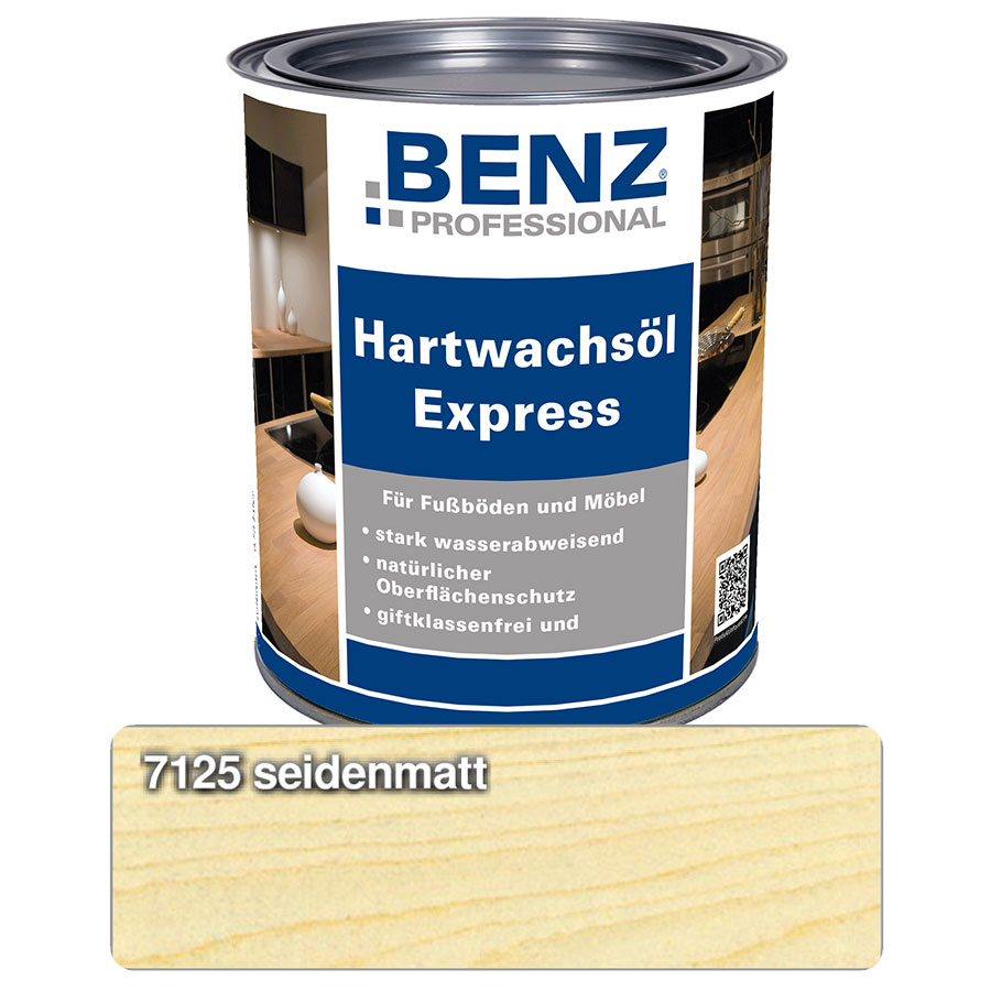 BENZ PROFESSIONAL Hartwachsöl Express, 2,5 l, Seidenmatt