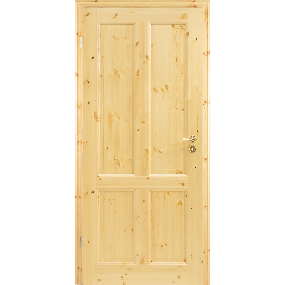 Kilsgaard Zimmertür Holz Typ 02/04 Kiefer lackiert, DIN Links, 735x1985 mm