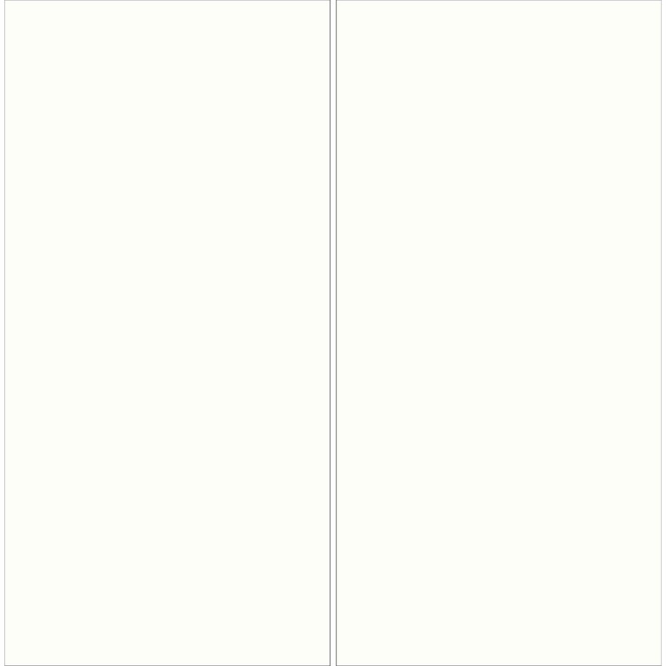 Panneau mural douche aluminium composite Winwall Trend blanc crème, Jeu de 2, 2500x1250 mm