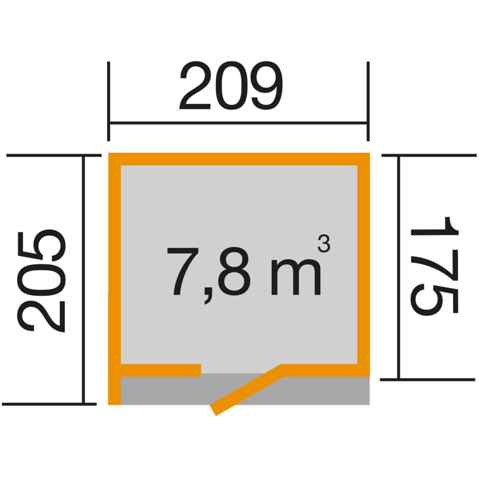 weka Gartenhaus "Designhaus 262"