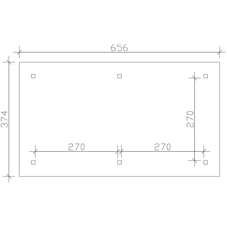 Skanholz Holzpavillon "Orleans 1" Leimholz, 294 x 576 cm