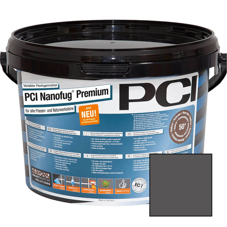 PCI Nanofug Premium Variabler Flexfugenmörtel, 5 kg, Anthrazit (Nr.47)