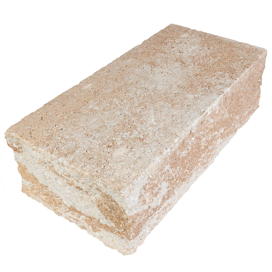EHL Gartenmauer Mauersystem BossIntak Mauersteine sandstein-gelb, Anfangs-/Endstein (50x25 cm)