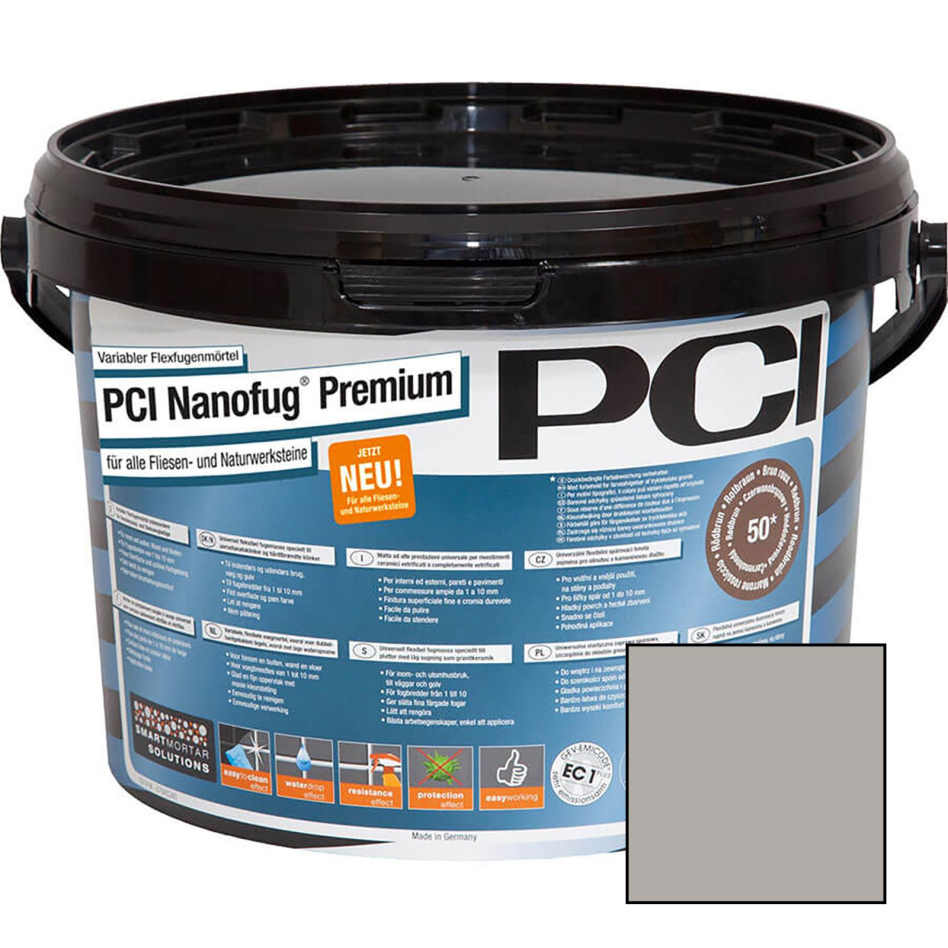 PCI Nanofug Premium Variabler Flexfugenmörtel, 5 kg, Sandgrau (Nr.22)