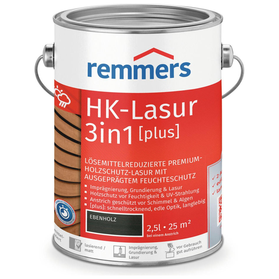 Remmers HK-Lasur 3in1 plus ebenholz RC-790, 2,5 l