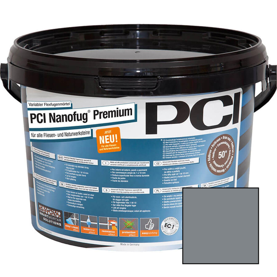 PCI Nanofug Premium Variabler Flexfugenmörtel, 5 kg, Basalt (Nr.19)