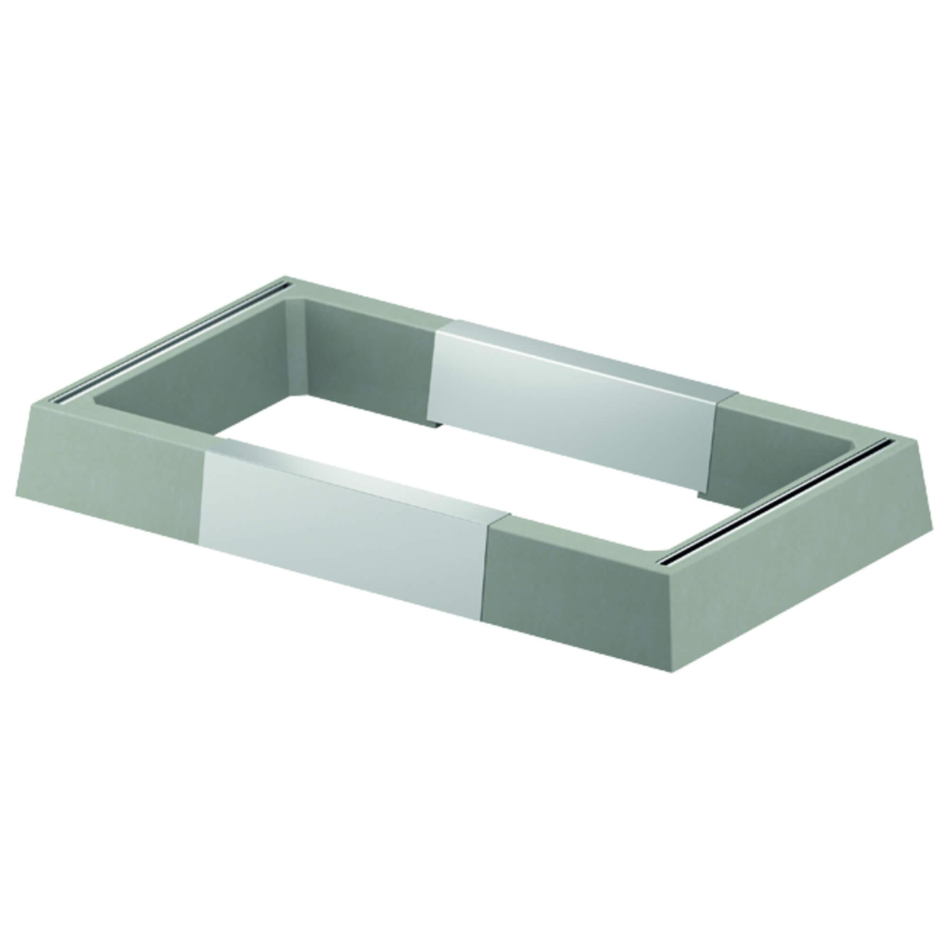ACO Wärmepumpenfundament lang aus Beton mit Erd-Verankerungsset , 600x700-1124 mm Typ E
