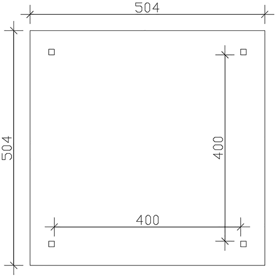 Skanholz Holzpavillon "Cannes 3" Leimholz, 424 x 424 cm